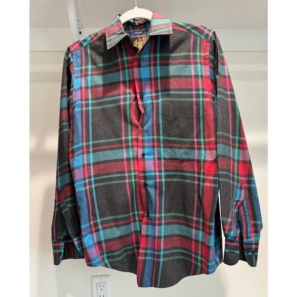 Vintage Gear by Van‎ Heusen Long Sleeve Button-Down Shirt Size Medium - Picture 1 of 5
